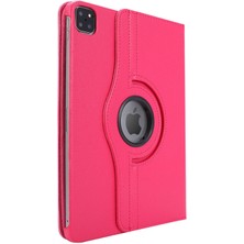 Microsonic Apple iPad Pro 11'' 2021 3. Nesil Kılıf (A2377-A2459-A2301-A2460) 360 Rotating Stand Deri Pembe