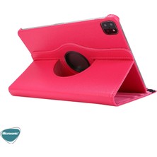 Microsonic Apple iPad Pro 11'' 2021 3. Nesil Kılıf (A2377-A2459-A2301-A2460) 360 Rotating Stand Deri Pembe