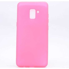 Canpay Samsung Galaxy A8 2018 Kılıf Premium Serisi Elden Kaymaz Pürüzsüz Yumuşak Esnek