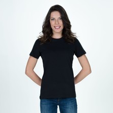 Think Simple Kadın Basic T-Shirt - Siyah