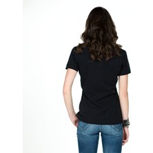 Think Simple Kadın Basic T-Shirt - Siyah