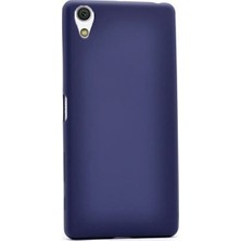 Canpay Sony Xperia Z3 Kılıf Premium Serisi Elden Kaymaz Pürüzsüz Yumuşak Esnek Lacivert