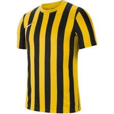 Nike Dri-Fıt Stripe Division Iv Kısa Kollu Erkek Forma Sarı Siyah Dikey Çizgili Modern Tasarım