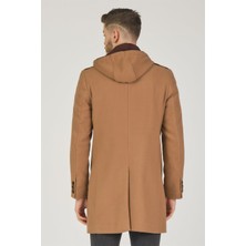 PLT8406 Dewberry Erkek Palto-Camel