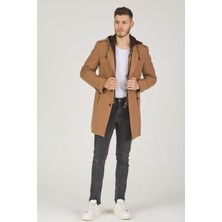 PLT8406 Dewberry Erkek Palto-Camel