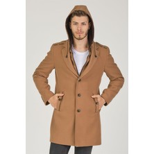 PLT8406 Dewberry Erkek Palto-Camel