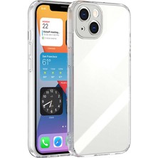 Moodcase iPhone 13 Silikonlu Kamera Korumalı Şeffaf Telefon Kılıfı