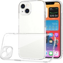 Moodcase iPhone 13 Silikonlu Kamera Korumalı Şeffaf Telefon Kılıfı