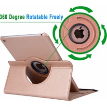 Microsonic Apple iPad 10.2'' 9. Nesil (A2602-A2604-A2603-A2605) Kılıf 360 Rotating Stand Deri Rose Gold