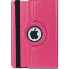 Microsonic Apple iPad 10.2'' 9. Nesil (A2602-A2604-A2603-A2605) Kılıf 360 Rotating Stand Deri Pembe