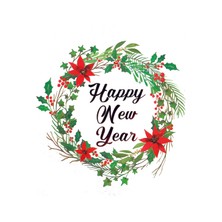 Özgür Yılbaşı Tebrik Kartı-Happy New Year Card-Yılbaşı Kartpostalı