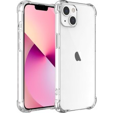 Kzy Apple iPhone 13 Mini Kapak Şeffaf Airbag Antishock Köşe Korumalı Silikon Kılıf