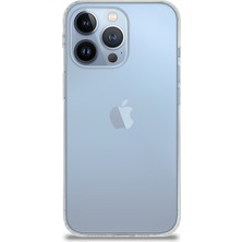 Kzy Apple iPhone 13 Pro Kapak Köşe Korumalı Tıpalı Şeffaf Kılıf