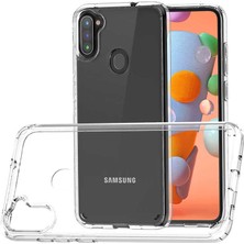 Kzy Samsung Galaxy A11 Kapak Sert Silikon Şeffaf Kılıf