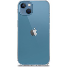 Kzy Apple iPhone 13 Kapak Köşe Korumalı Tıpalı Şeffaf Kılıf