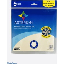 Asterion Mikrofilament Teknolojiden Mamul %100 Mikrofiber Temizlik Bezi