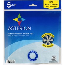 Asterion Mikrofilament Teknolojiden Mamul %100 Mikrofiber Temizlik Bezi