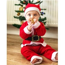 Bestbox Çocuk Bebek Noel Baba Kostümü Noel Kıyafeti Yılbaşı Yeni Yıl Armağanı