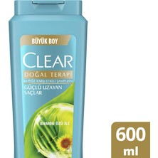 Clear Güçlü Uzayan Saçlar Kadın Şampuan 600 ML