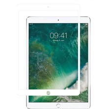 Canpay Apple iPad 5.nesil 9.7" Uyumlu Ekran Koruyucu Tam Kaplayan Hd Seramik Nano Cam‬ Beyaz