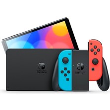 Nintendo Switch OLED Oyun Konsol Kırmızı - Mavi