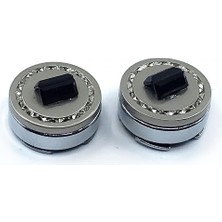 Kravatkolik Gümüş Renk Siyah Taşlı Geçmeli Kol Düğmesi GC21