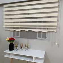 Volper Mekanik Vp 913 Stor Zebra Perde Bambu Krem Etek Dilimli 80X200
