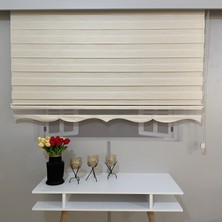 Volper Mekanik Vp 913 Stor Zebra Perde Bambu Krem Etek Dilimli 80X200