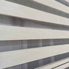 Volper Mekanik Vp 913 Stor Zebra Perde Bambu Krem Etek Dilimli 80X200