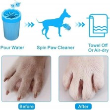 Dream Plus Büyük Boy Köpek Kedi Pati Ayak Yıkama Bardağı Silikon Jel Fırçalı Pati Temizleme Bardak