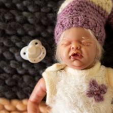Atölye Reborn Uyuyan Minik Reborn Bebek Wee Patience Oyuncak Bebek / El Yapımı Sarışın Bebek