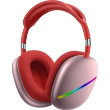 Sunsky Mıc ile MAX10 Rgb Bluetooth Müzik Kulaklık Kırmızı (Yurt Dışından)