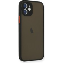 Newface Apple iPhone 12 Kılıf Montreal Silikon Kapak - Siyah