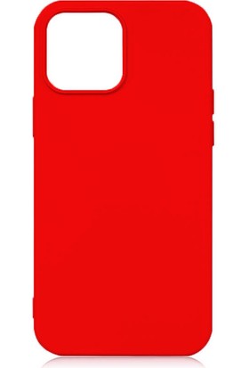 Mimo Apple iPhone 13 Pro Kılıf Lansman Silikon Kılıf Kırmızı