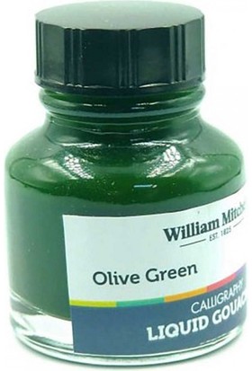 William Mitchell : Sıvı Guaj Boya : Olive Green 014 : 30 ml
