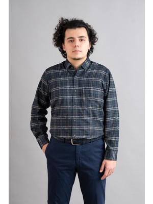 Advante Çift Cepli Rahat Kesim Kışlık Erkek Gömlek