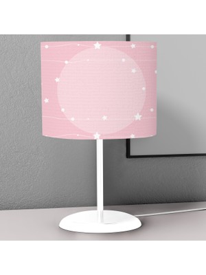 instababyrooms Yıldız Uzay  Desenli Çocuk Odası Dijital Baskılı Çocuk Odası Masaüstü Abajur Avize