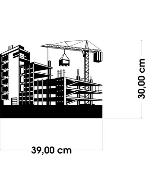 Numa Concept Inşaat Duvar Tablosu-Mühendis-Mimar Dekoratif TABLO-MDF-39X30