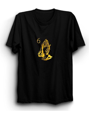 stonedfame Drake Hands Baskılı Tshirt