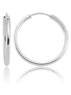 Gumush Gümüş Küçük Boy Halka Küpe