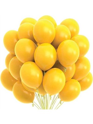 Bal10 Dünyası Sarı Pastel Balon 20 Adet