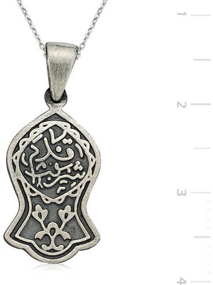 Gumush Gümüş Kadem-I Şerif Kolye