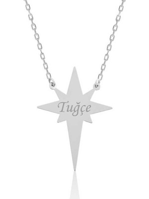 Gumush Gümüş Kutup Yıldızı Isimli Bayan Kolye