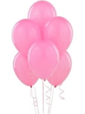 Bal10 Dünyası Balon Standı ve 7 Adet  Metalik Pembe Balon Seti