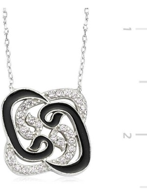 Gumush Gümüş Pervane Vav Bayan Kolye