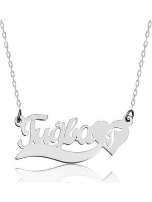 Gumush Gümüş Kişiye Özel Isimli Aşk Kolye