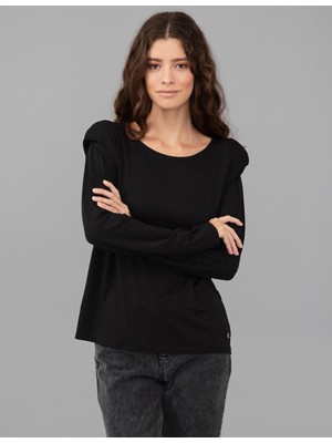 Pierre Cardin Kadın Siyah Sweatshirt 50244912-VR046