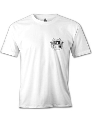 Lord T-Shirt Bts - Suga 93 Beyaz Erkek Tshirt (Ön-Arka)