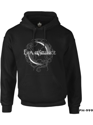 Lord T-Shirt Evanescence - Logo Siyah Erkek Fermuarsız Kapşonlu