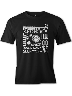 Lord T-Shirt Bts - 57152 Siyah Erkek Tshirt